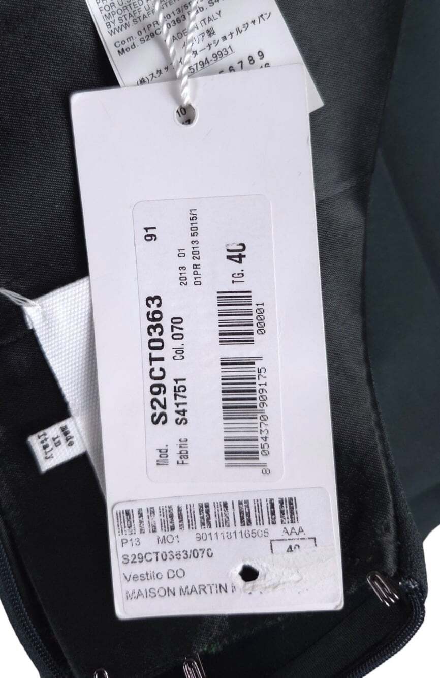 Maison Margiela Tailored Strapless Midi Dress IT 40 US 4 Womens Green NWT $2850 - Picture 9 of 11